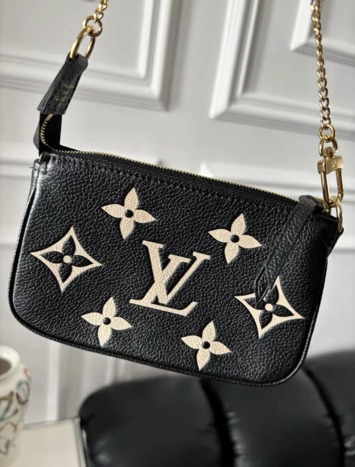 Louis Vuitton Bicolor Monogram Empreinte Leather Mini Pochette Accessoires - Image 3