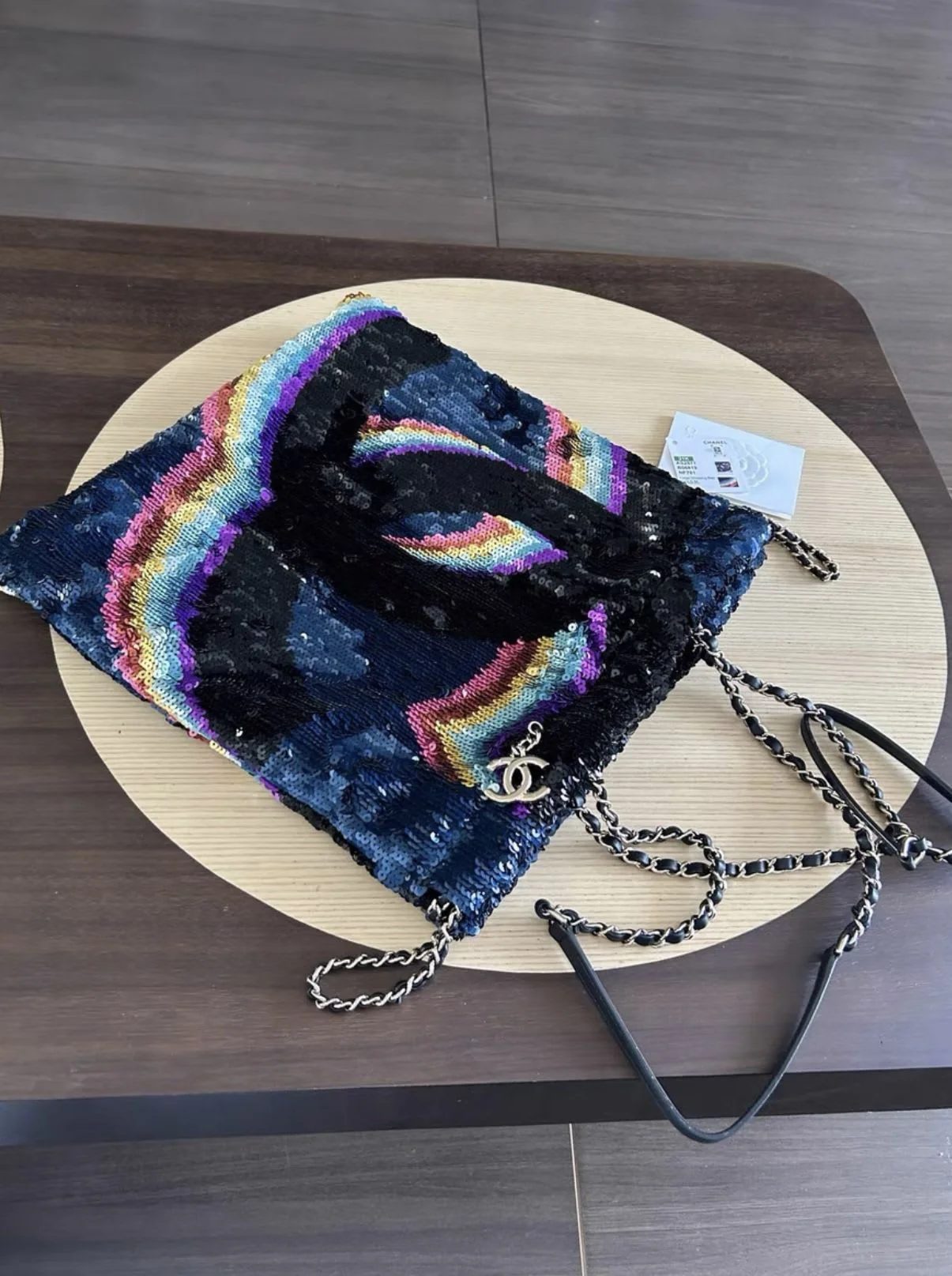 Chanel21 sequin rainbow tote - Image 3