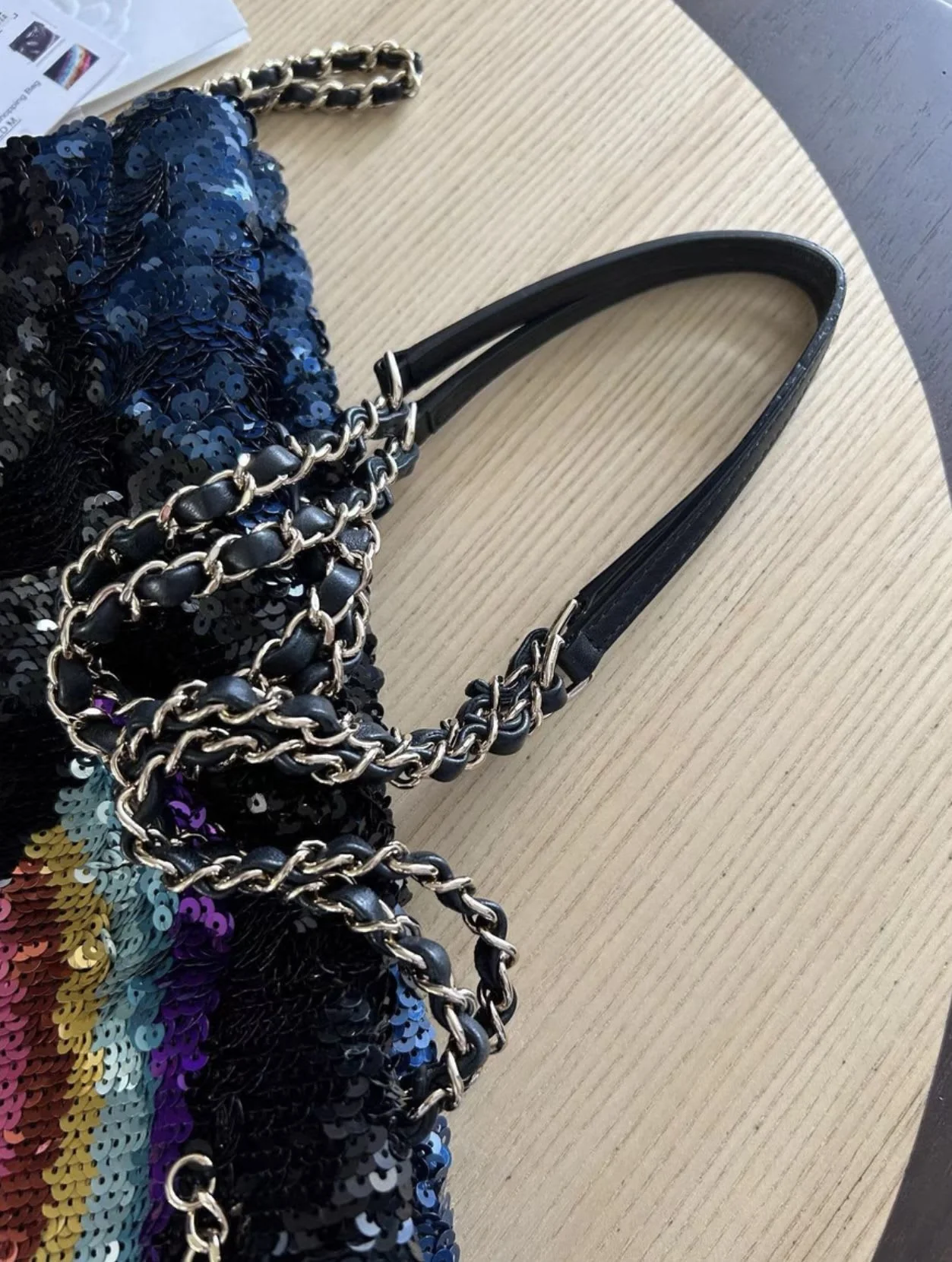 Chanel21 sequin rainbow tote - Image 4