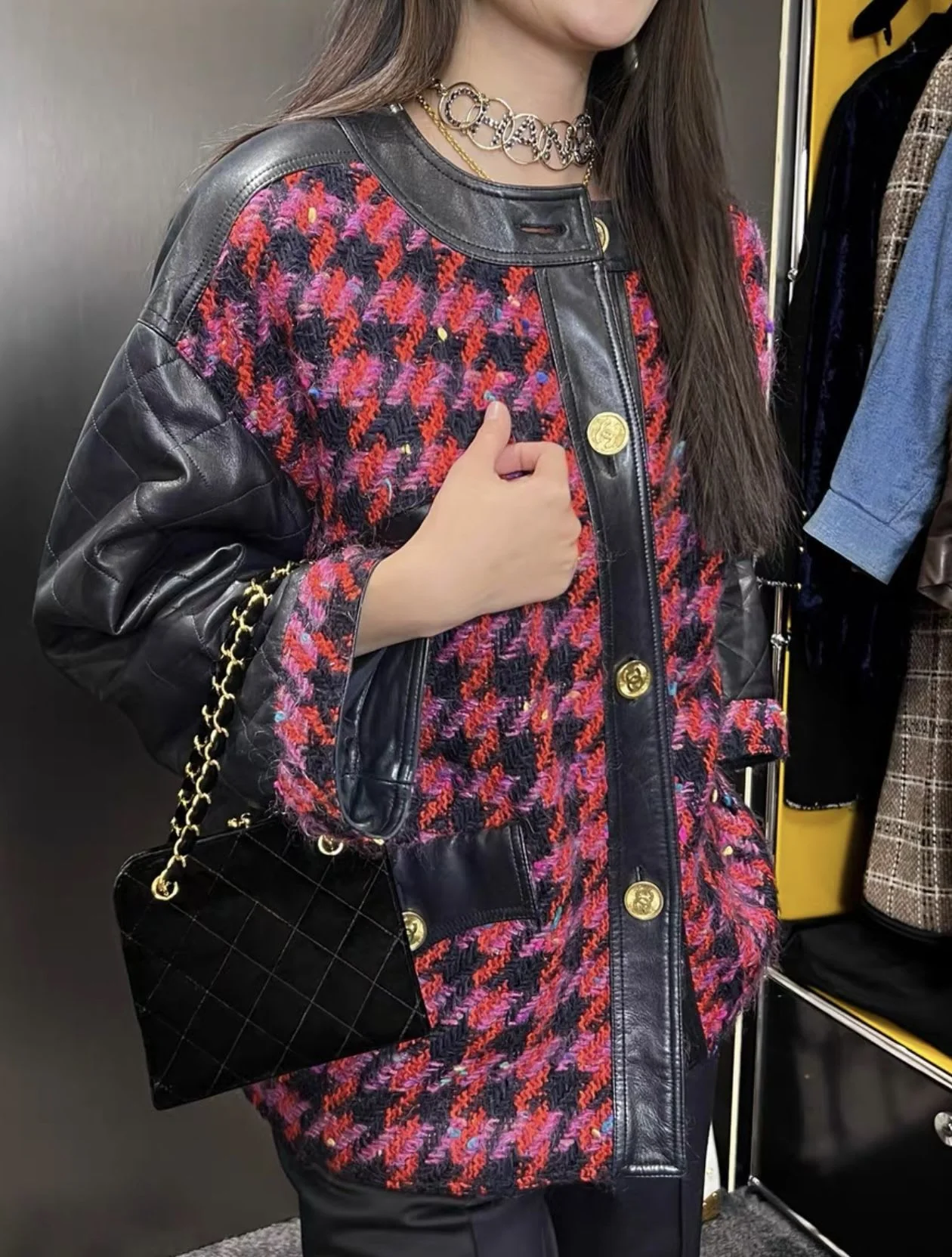 Chanel Vintage second-hand premium leather coat - Image 5