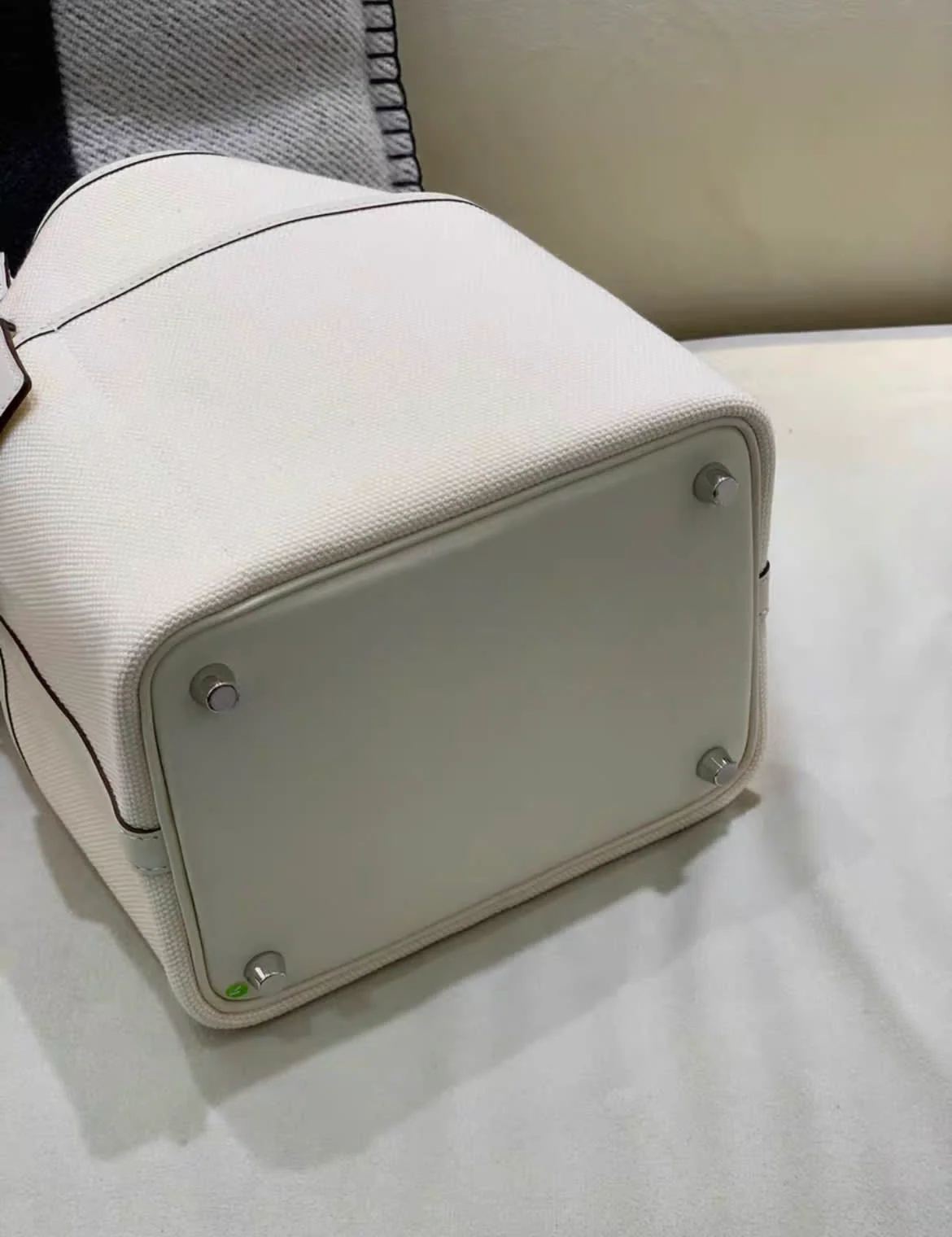 Hermes Picotin Lock Cargo18/PM Nata Canvas/Swift leather Silver hardware - Image 5