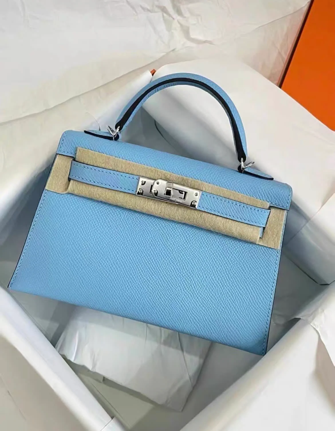 Hermès Kelly Mini Epsom Céleste - Image 3