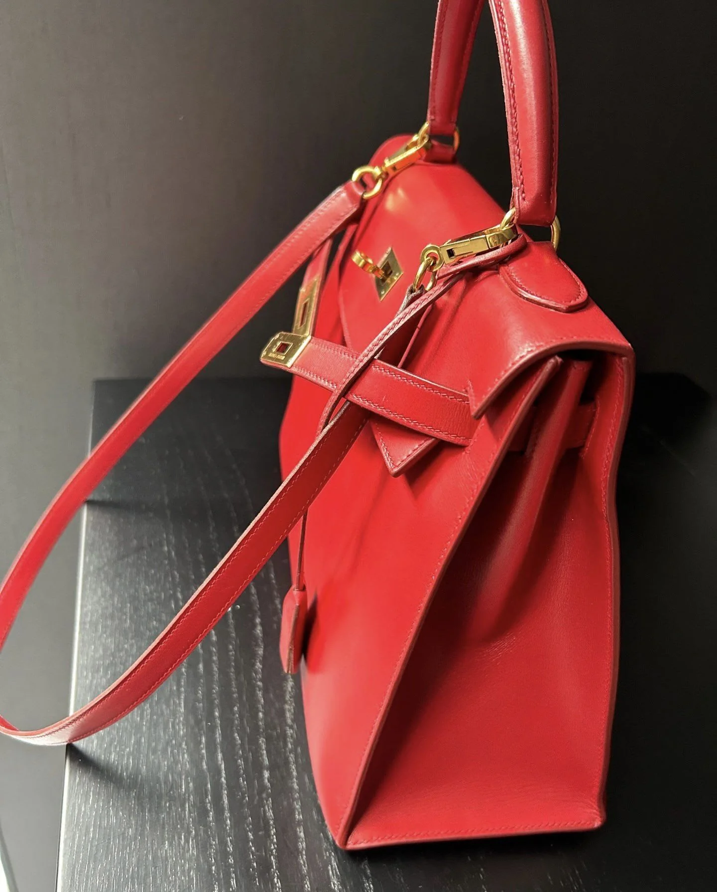 Hermes red gold Kelly 32 - Image 3