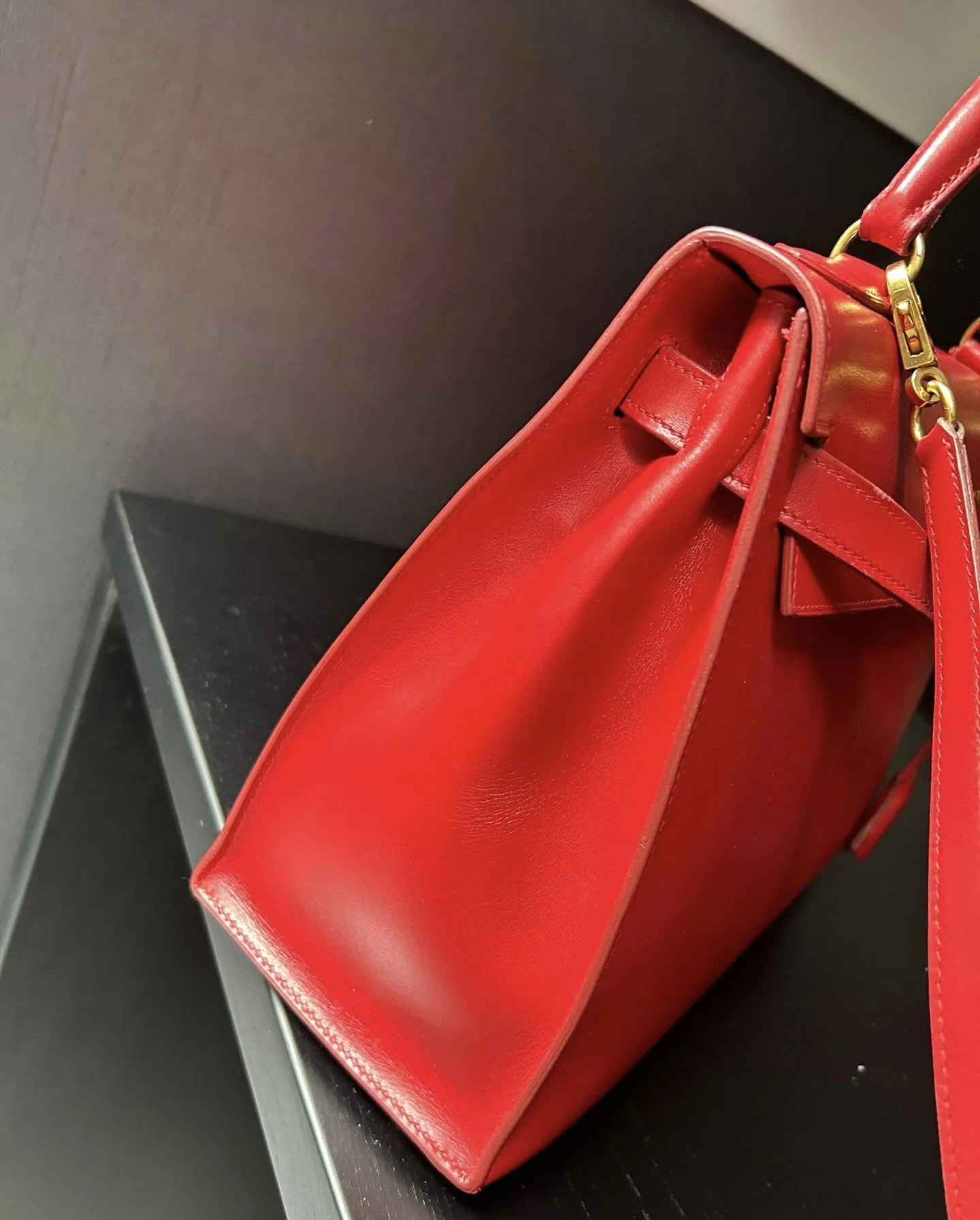 Hermes red gold Kelly 32 - Image 4