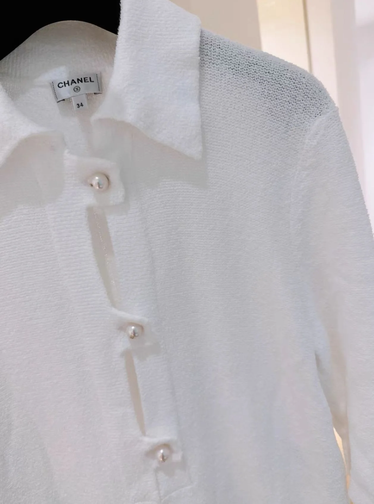 Chanel 23ss white pearl dress - Image 3