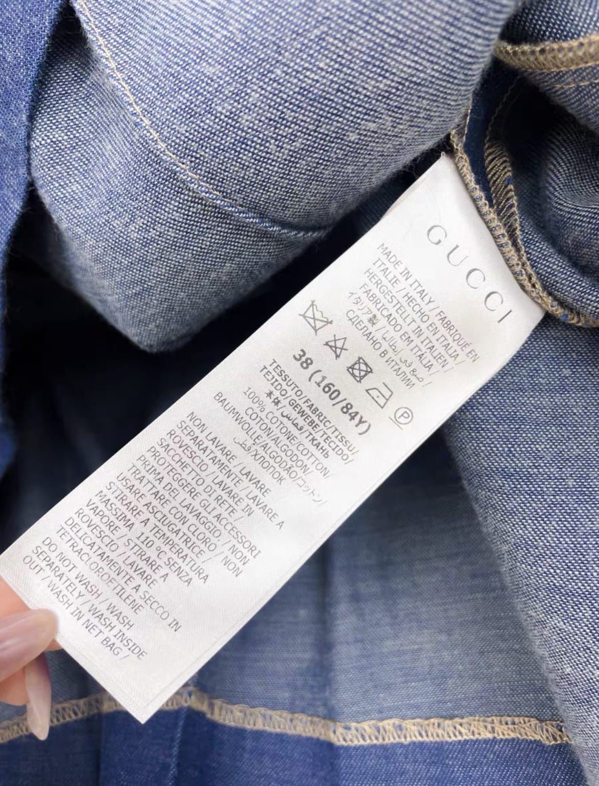 Gucci blue denim dress - Image 4