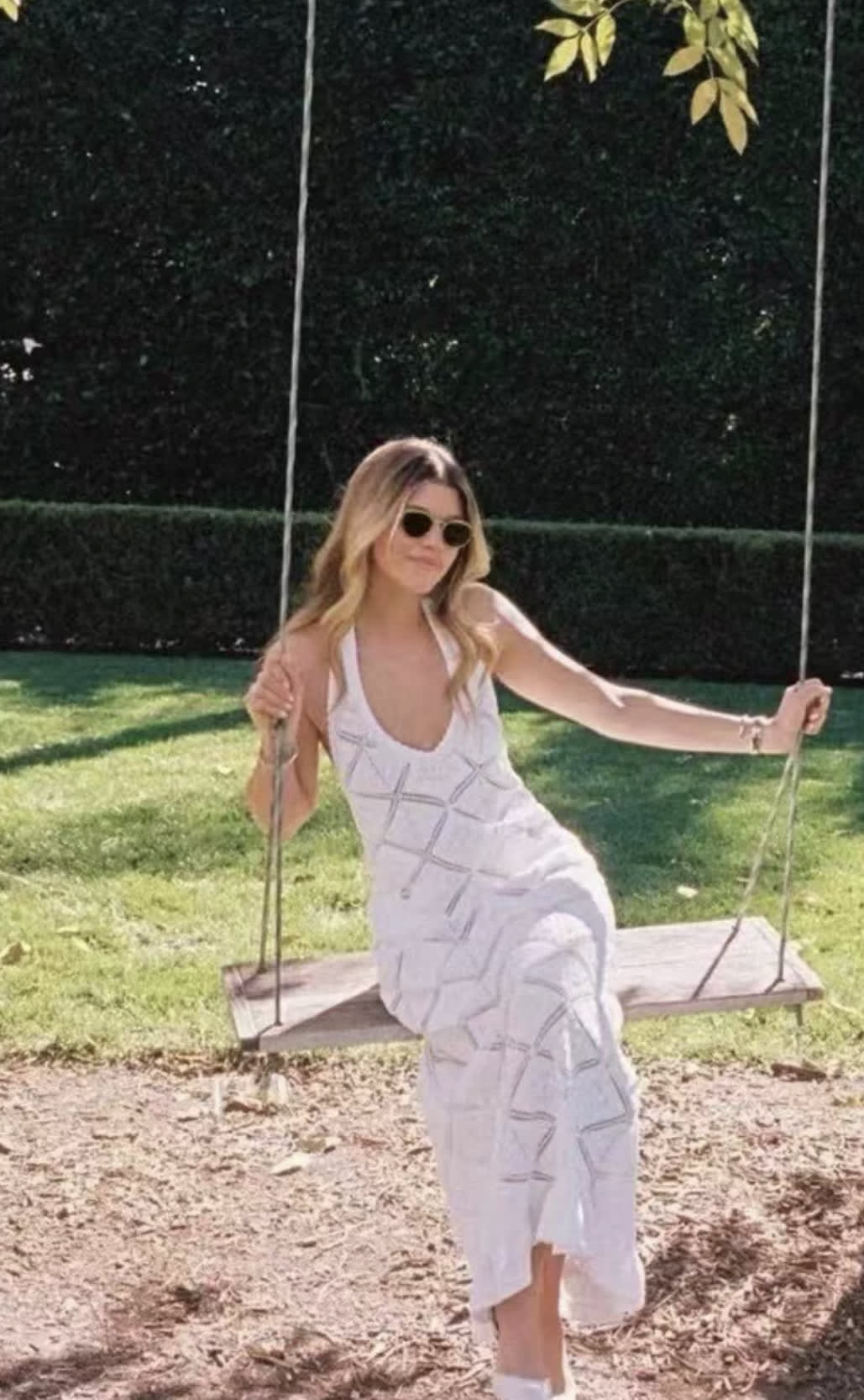 Chanel 23C Runway MONTE CARLO WHITE CROCHET KNIT MACRAME DRESS  38FR - Image 5