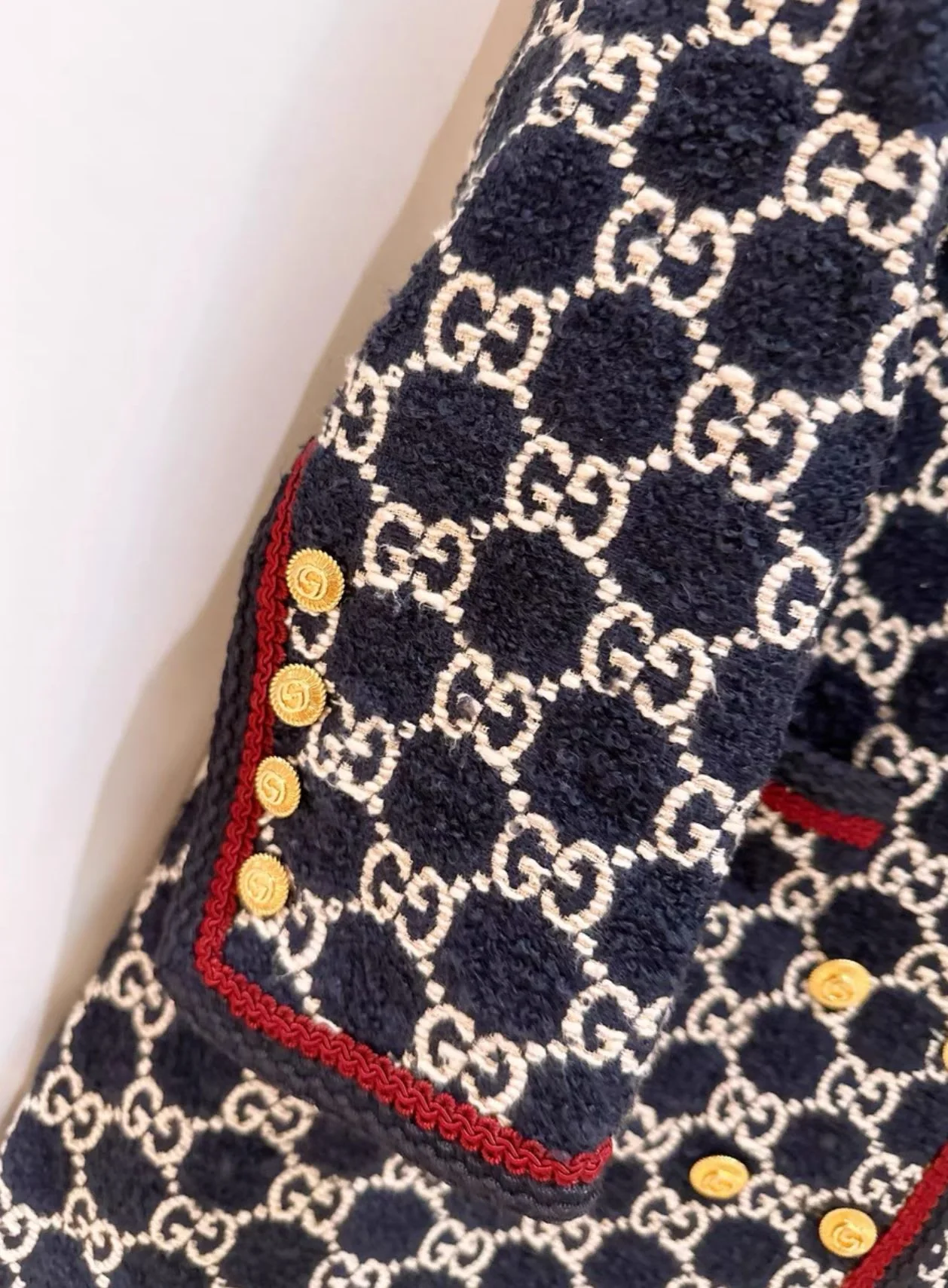 Gucci GG pattern tweed coat - Image 4