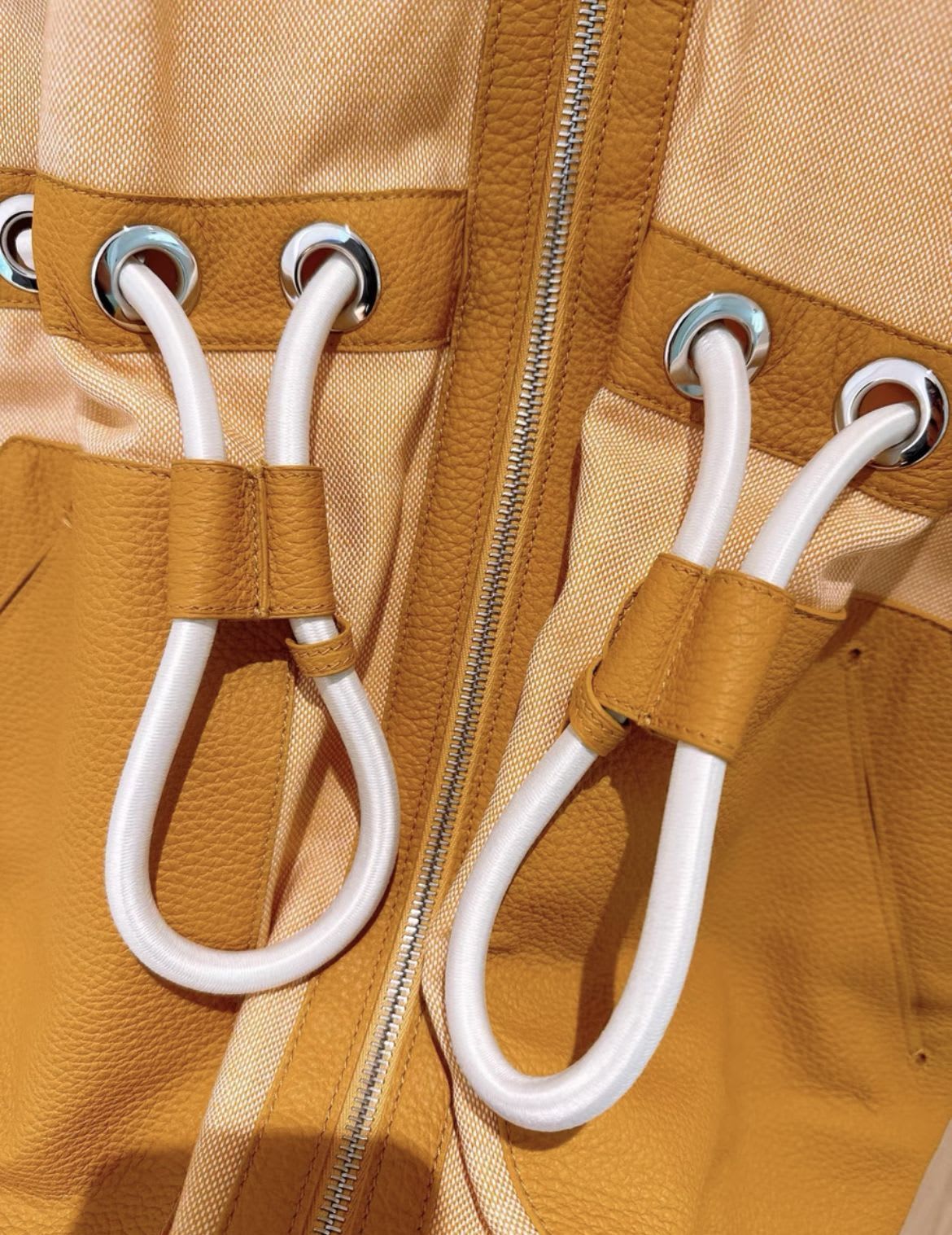 Hermes Leather Cashmere long coat - Image 5