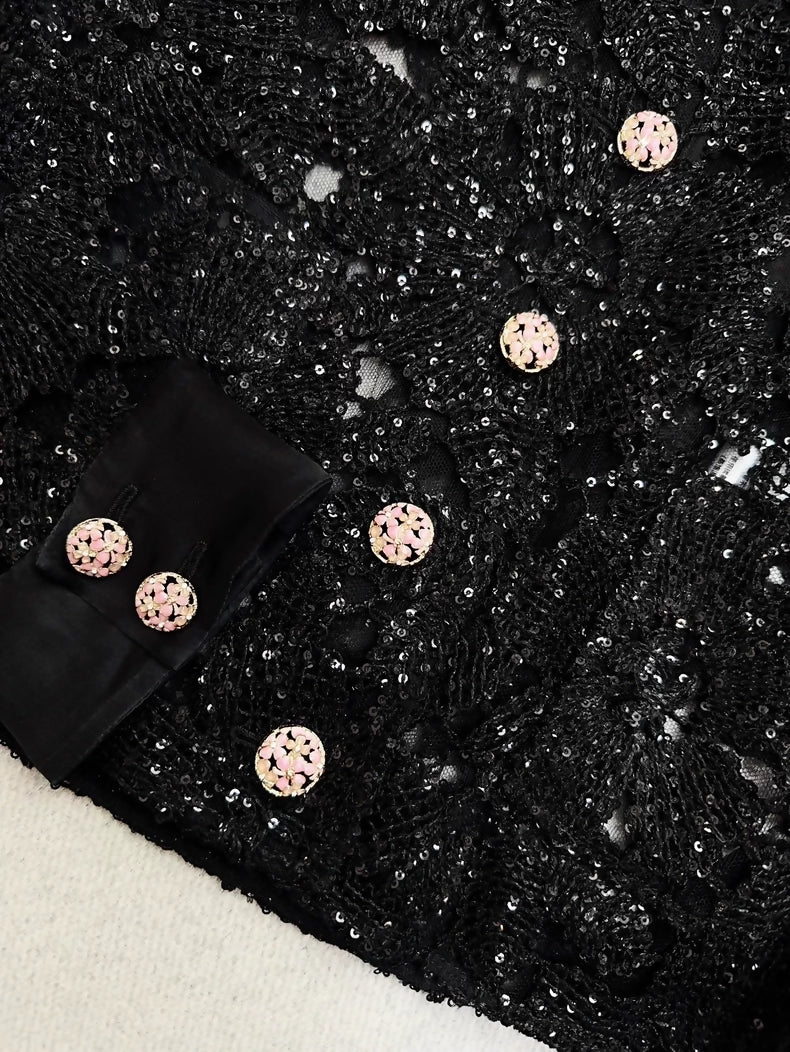 Chanel 24S black lace jacket - Image 3