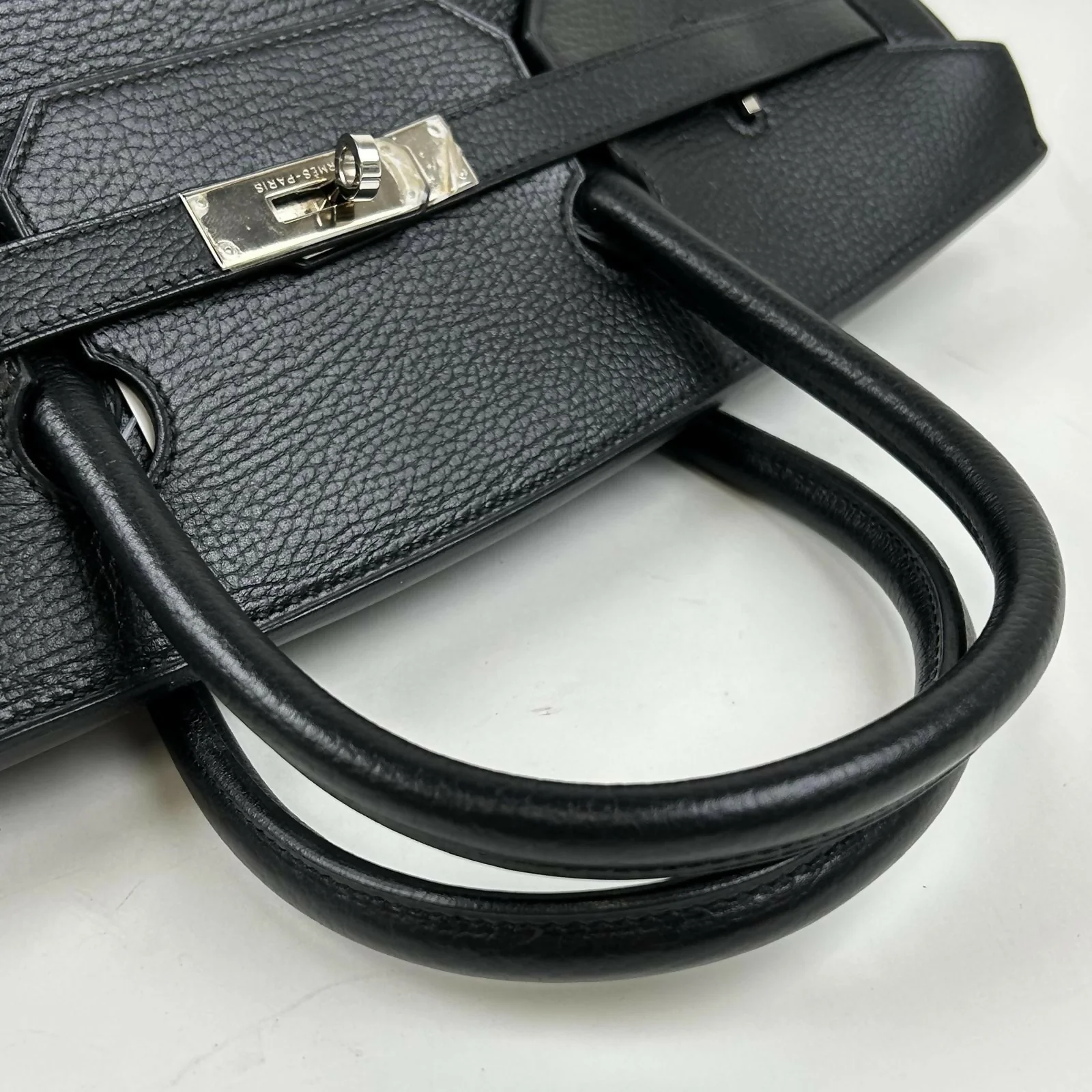 Hermès Birkin Bag 40 Black Ardennes leather Palladium Hardware - Image 4