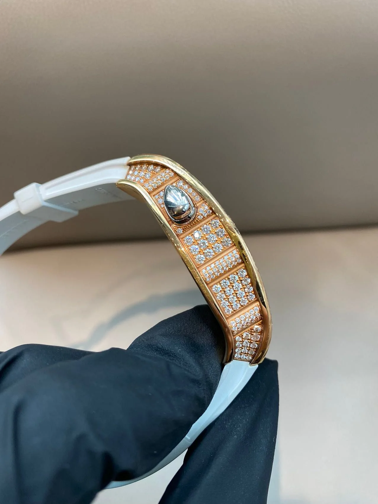 Richard Mille RM 037 Rose Gold/diamonds/White - Image 4
