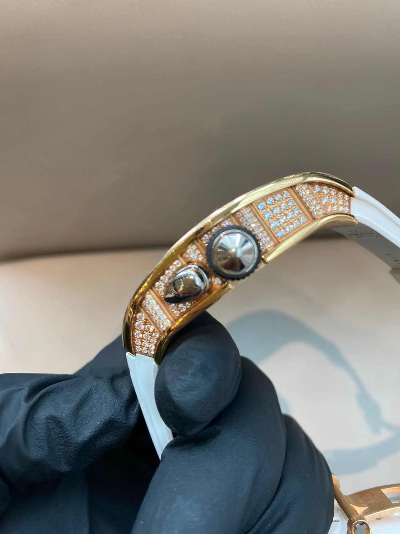 Richard Mille RM 037 Rose Gold/diamonds/White - Image 5